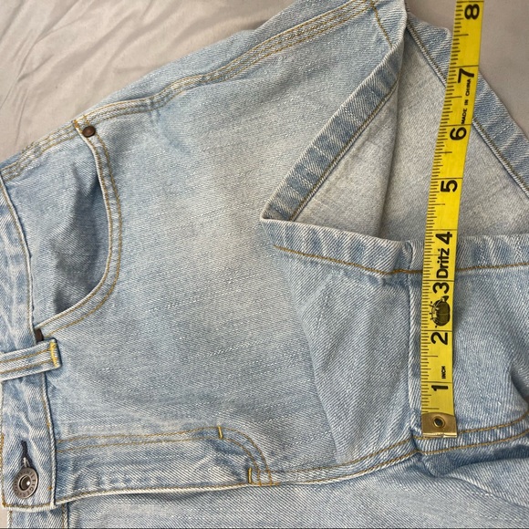 Tommy Hilfiger Jeans Vintage denim shorts Flag Patch Size 8 - Picture 6 of 7